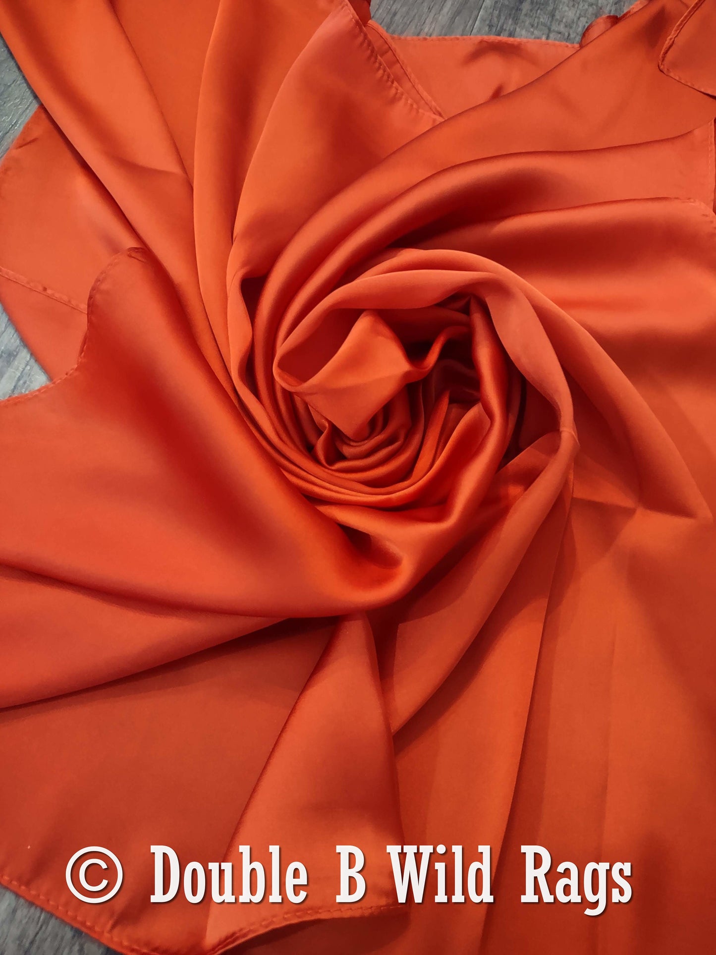 Wild Rag Burnt Sienna Rust Cowboy Western Neck Scarf Bandanna Double b Wild rags