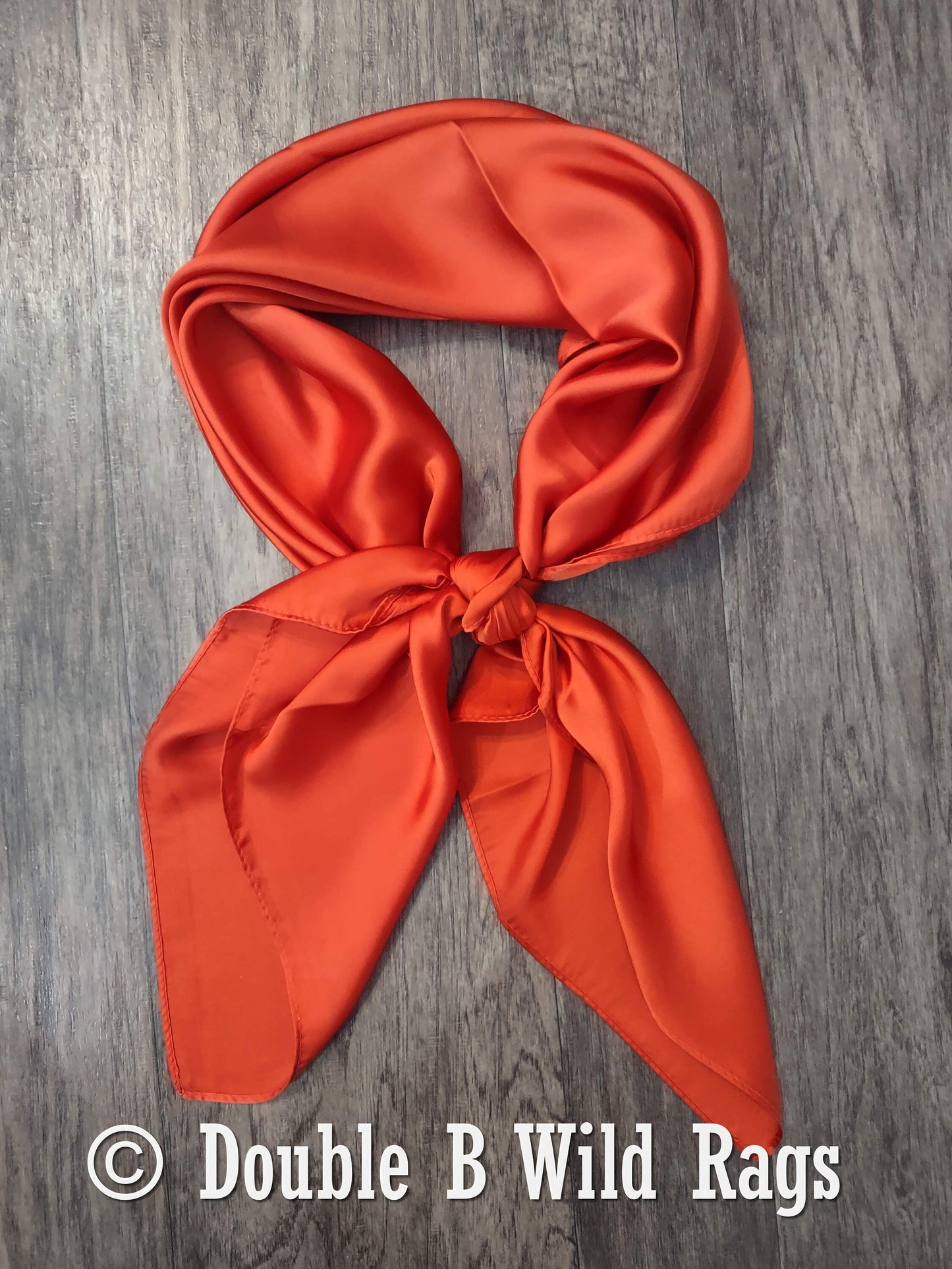 Wild Rag Burnt Sienna Rust Cowboy Western Neck Scarf Bandanna Double b Wild rags