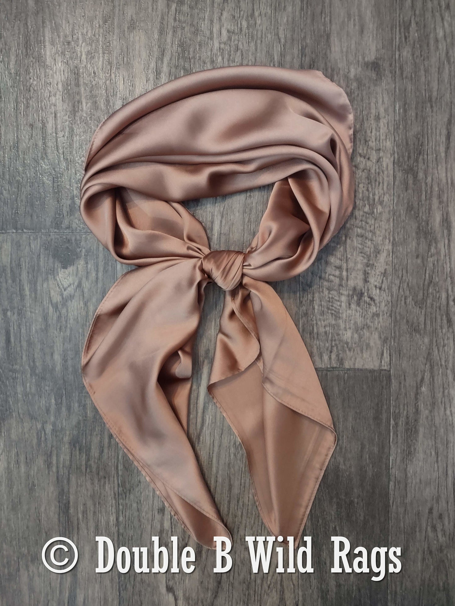 Wild Rag Light Sandalwood Brown Cowboy Western Neck Scarf Bandanna Double b Wild rags