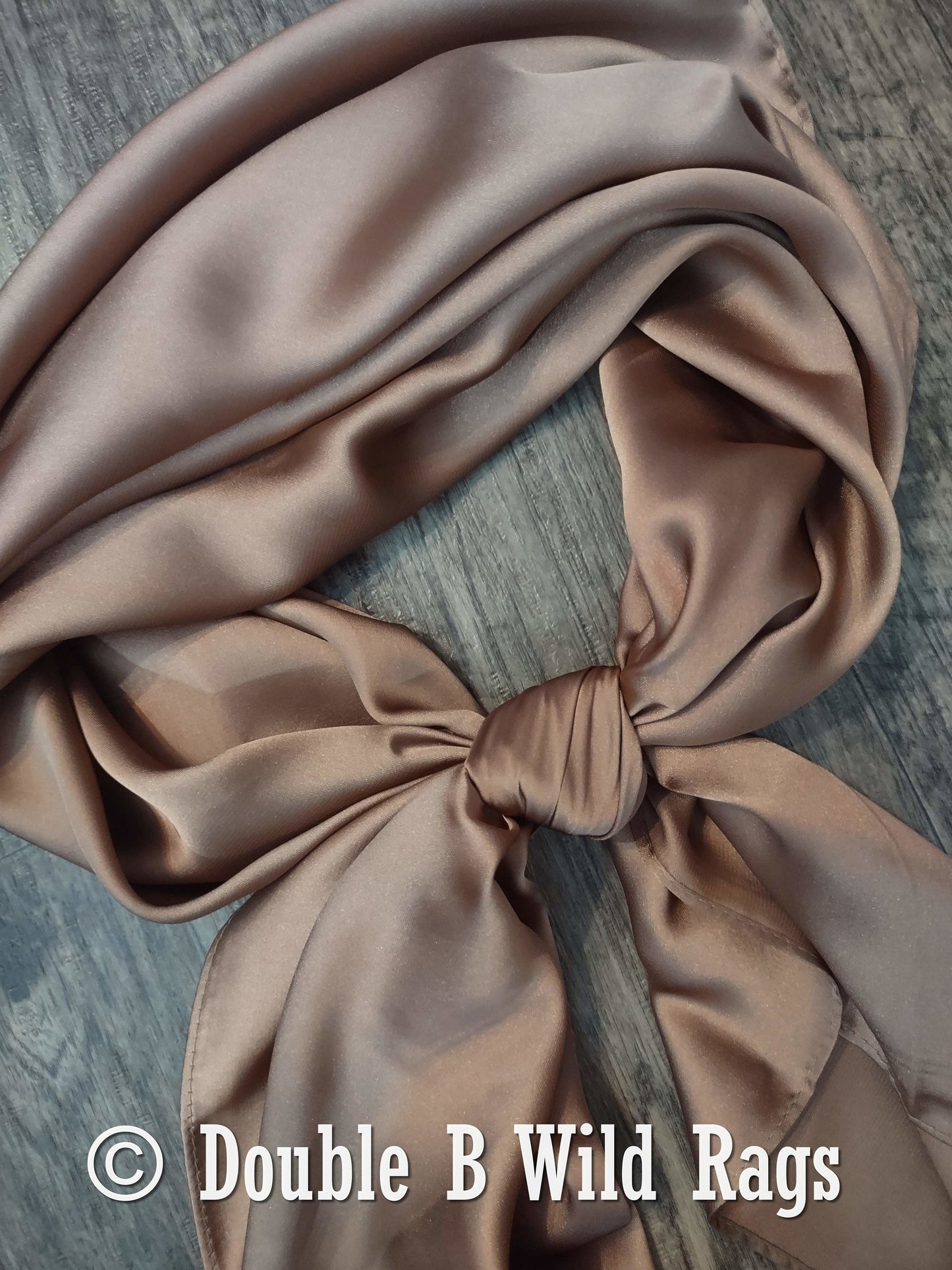 Wild Rag Light Sandalwood Brown Cowboy Western Neck Scarf Bandanna Double b Wild rags
