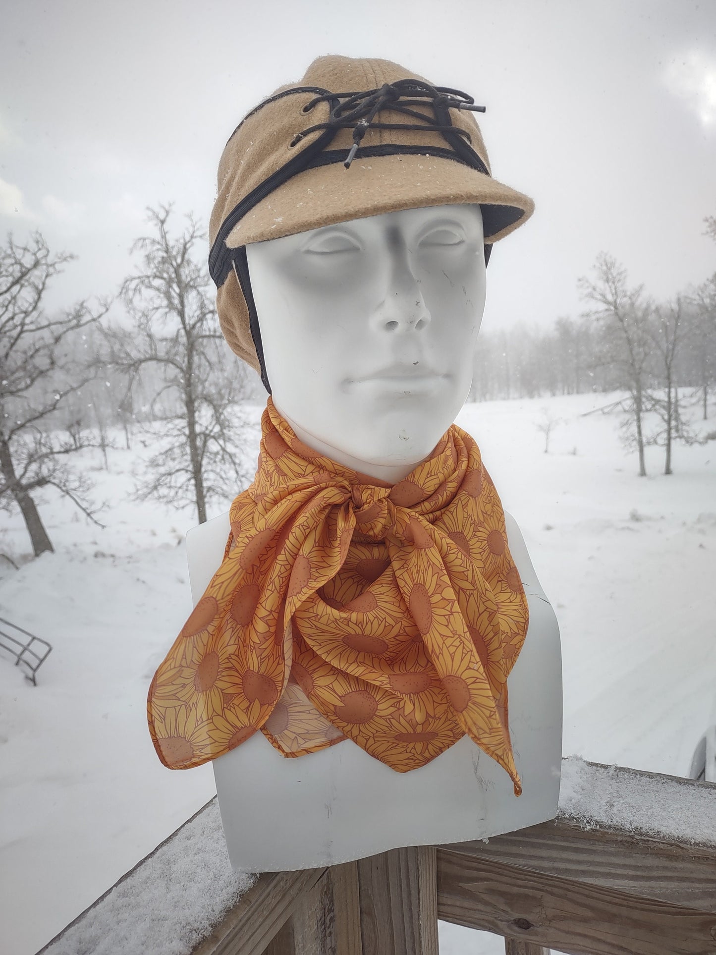 Wild Rag Yellow Sunflower Cowboy Western Neck Scarf Bandanna by Double B Wild Rags