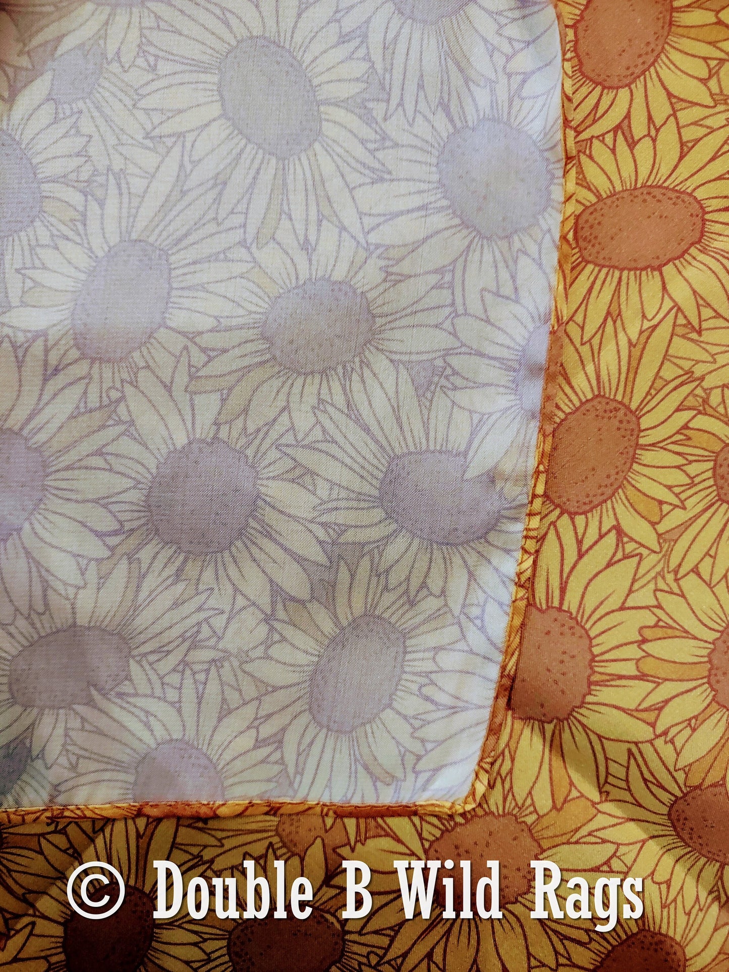Wild Rag Yellow Sunflower Cowboy Western Neck Scarf Bandanna by Double B Wild Rags
