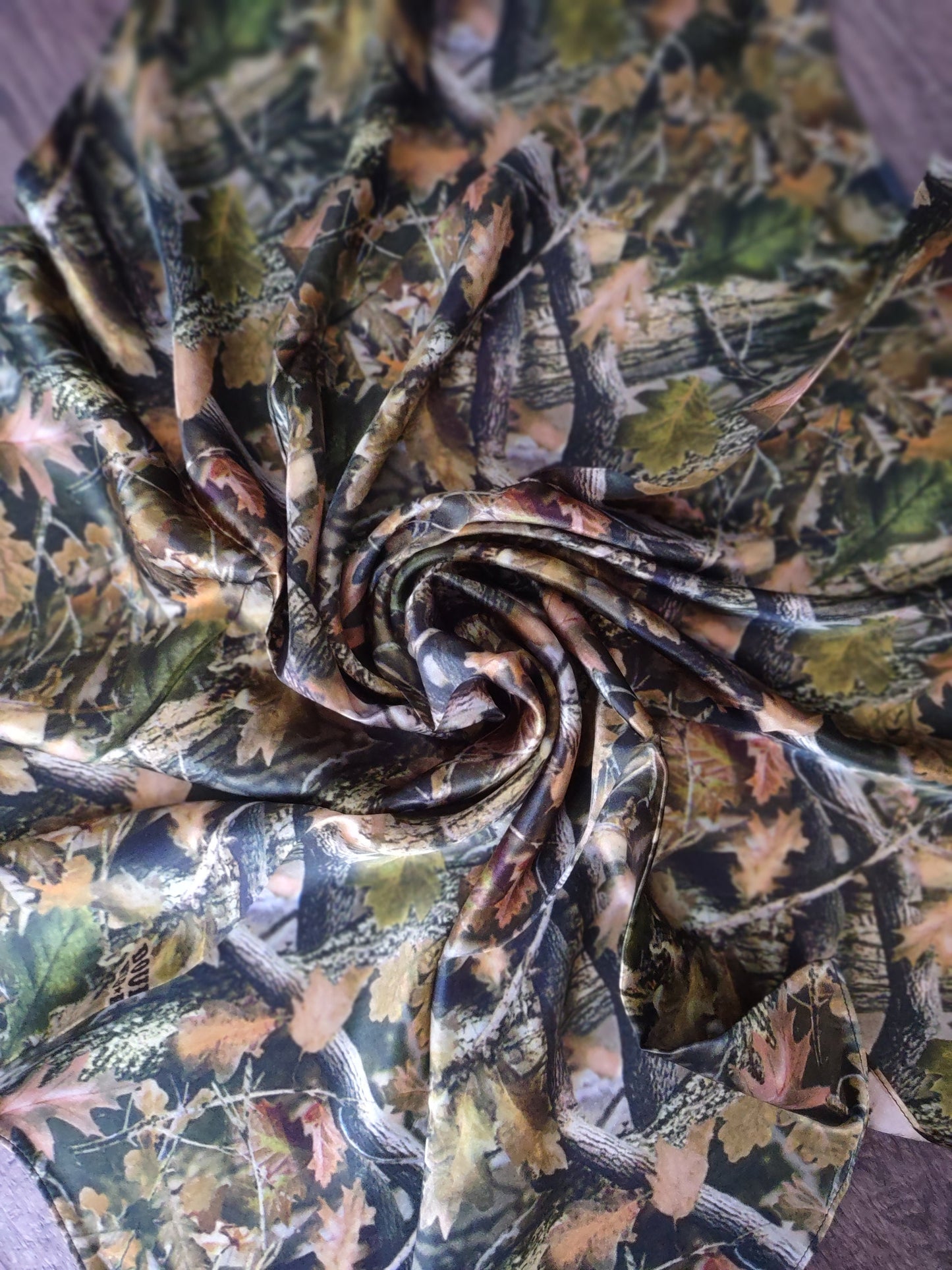 Wild Rag 100% SILK Tree Forest Camouflage Western Neck Scarf Bandanna by Double B Wild Rags