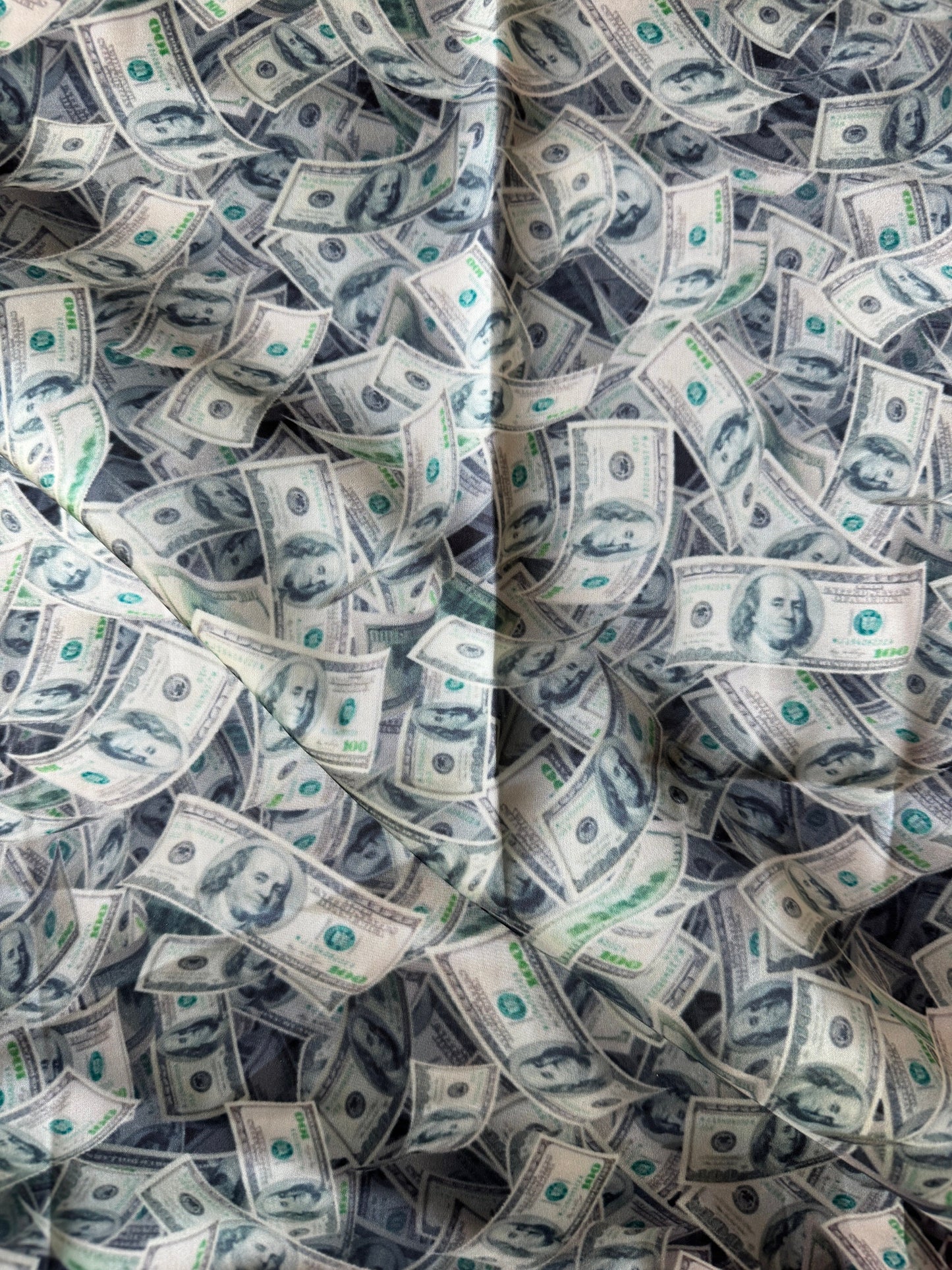WILD RAG Money Benajamins 100 dollar bill Cowboy Western Neck Scarf Bandanna by Double B Wild Rags