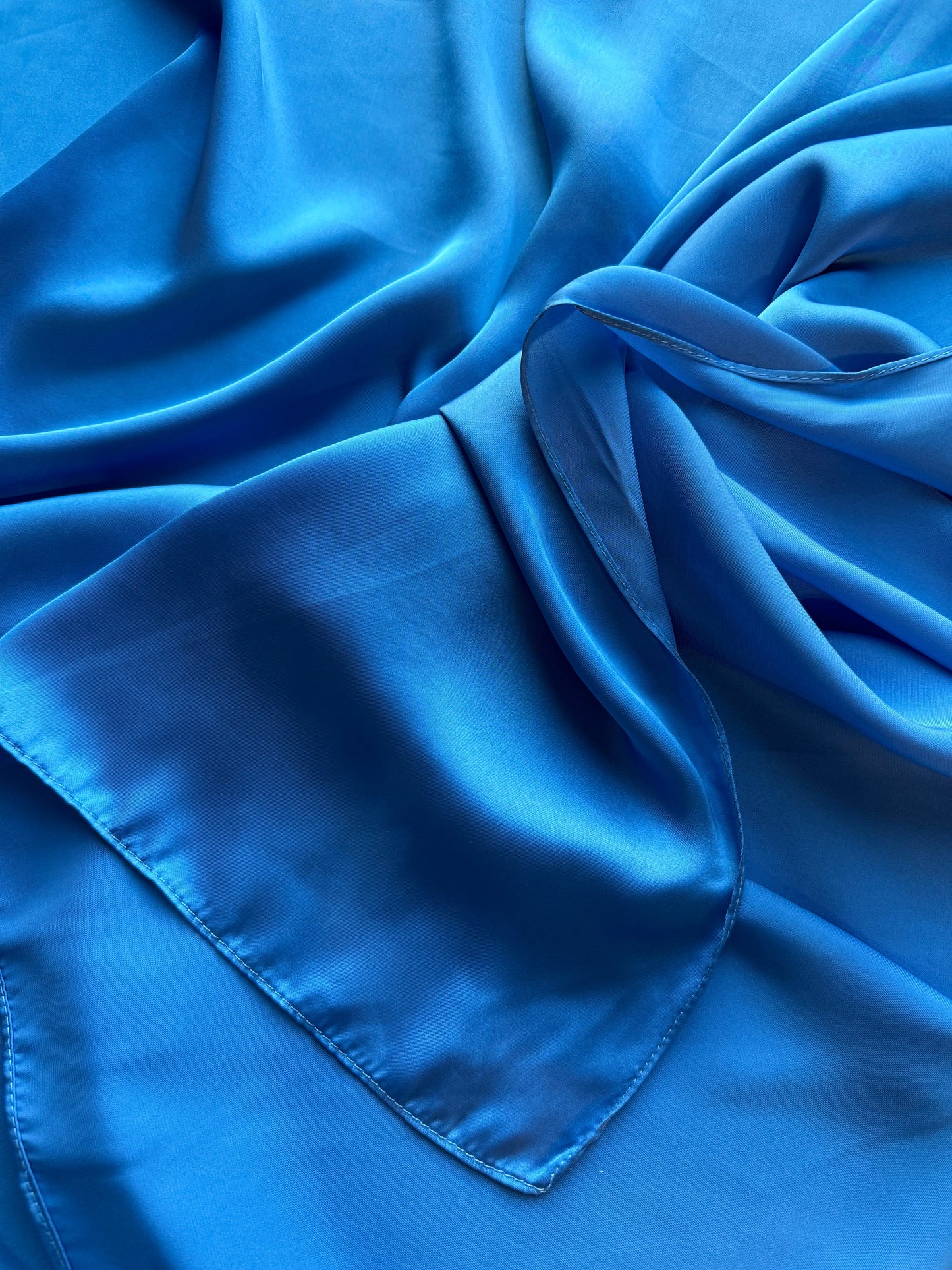 Wild Rag solid Blue Bell #17 Cowboy Western Neck Scarf Bandanna by Double B Wild Rags