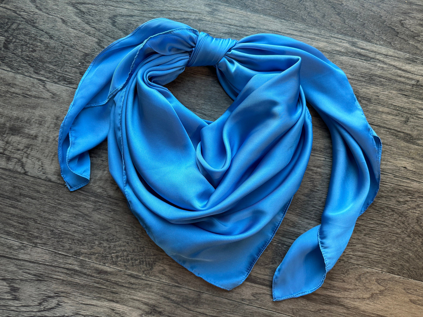 Wild Rag solid Blue Bell #17 Cowboy Western Neck Scarf Bandanna by Double B Wild Rags