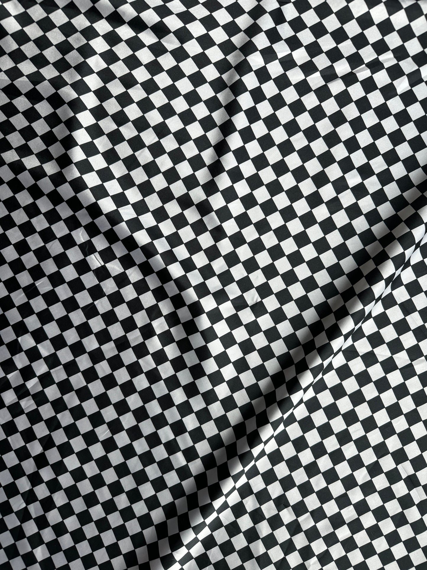 WILD RAG Black and White Check Cowboy Western Neck Scarf Bandanna by Double B Wild Rags