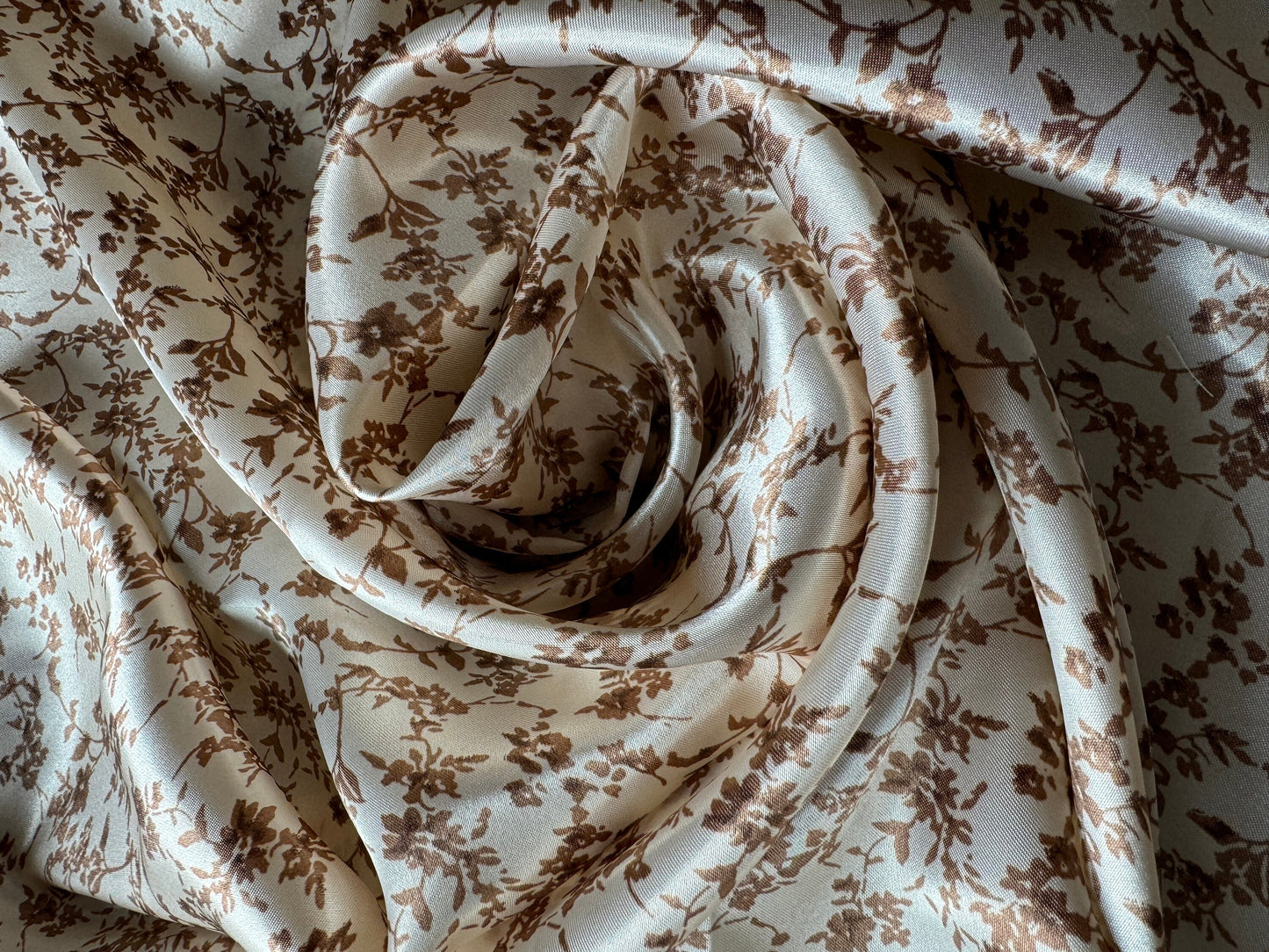 Wild Rag Tan Biege dainty floral Cowboy Western Neck Scarf Bandanna by Double B Wild Rags