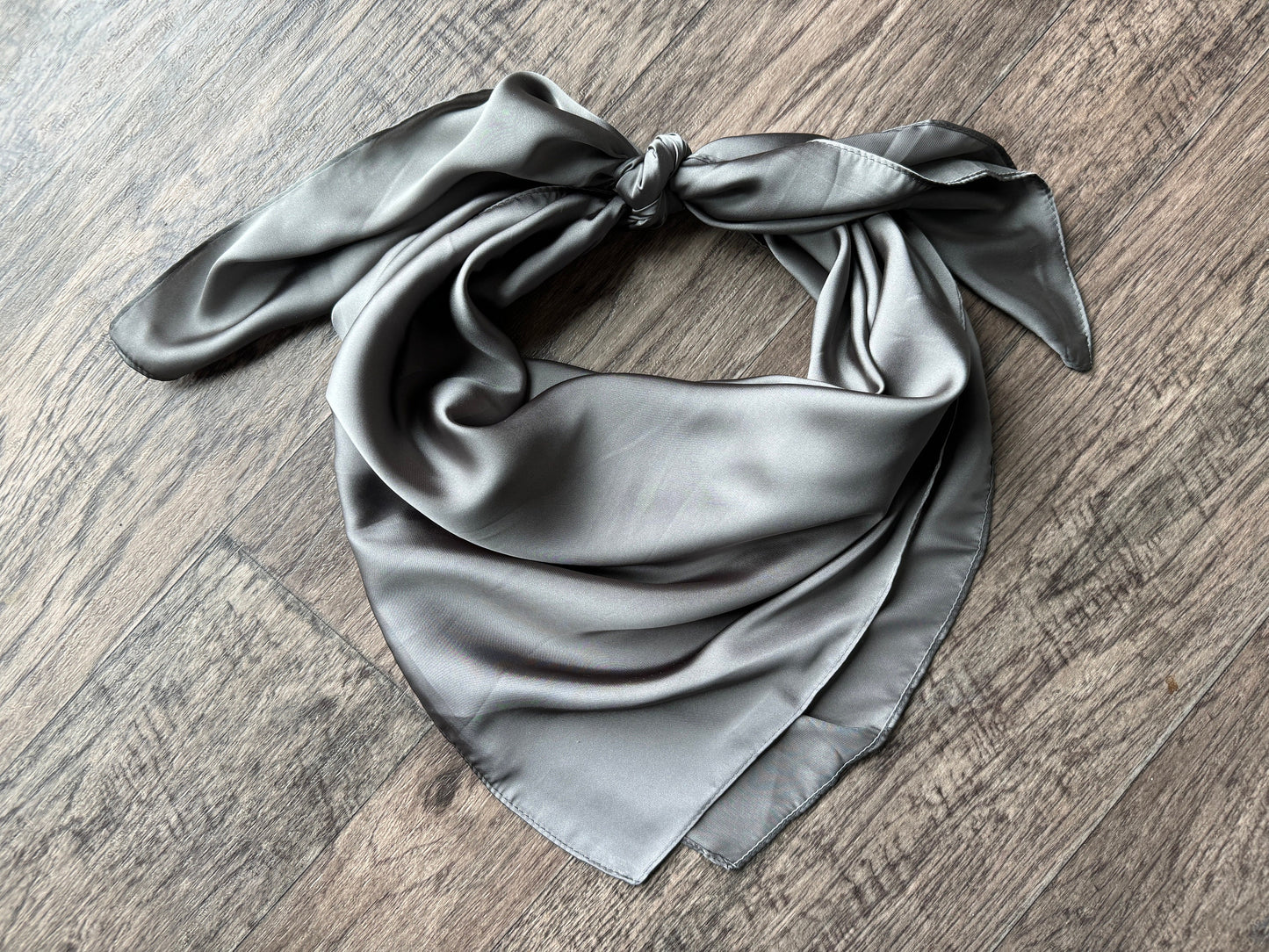 Wild Rag Smokey Gray Charcoal #25Cowboy Western Neck Scarf Bandanna by Double B Wild Rags
