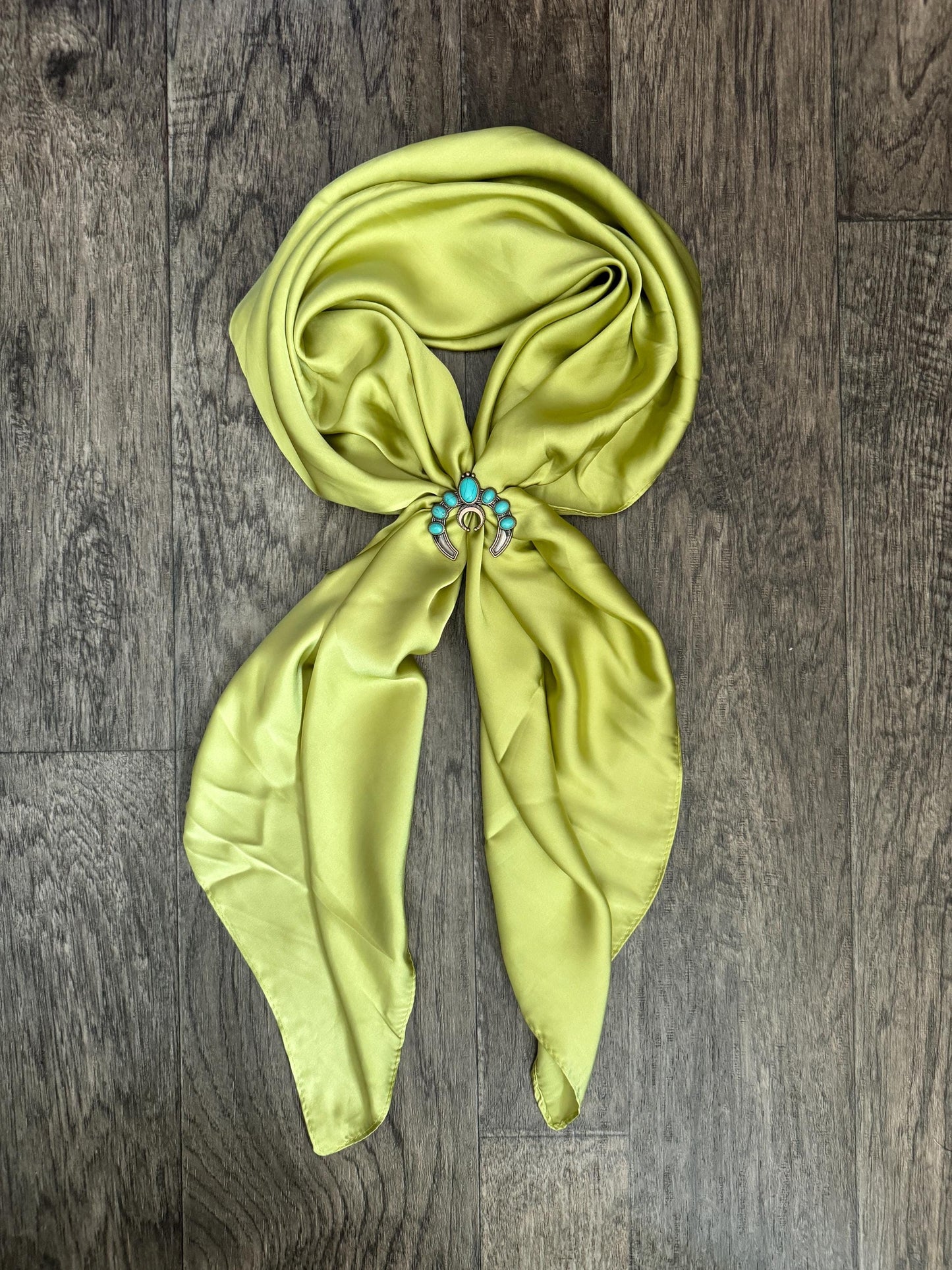 Wild Rag Island Lime Green Cowboy Western Neck Scarf Bandanna by Double B Wild Rags