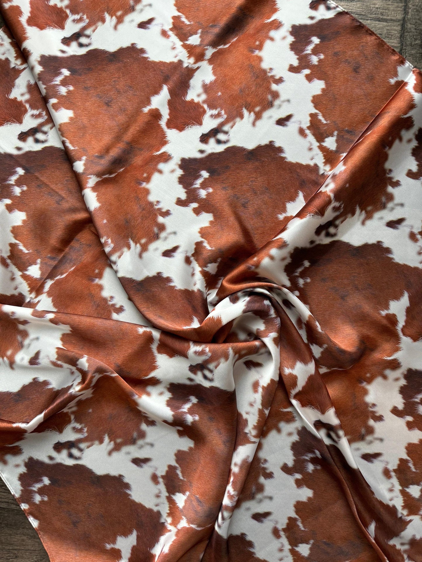 Wild Rag Red Longhorn cowhide Western Cowboy Neck Scarf Bandana by Double B Wild Rags