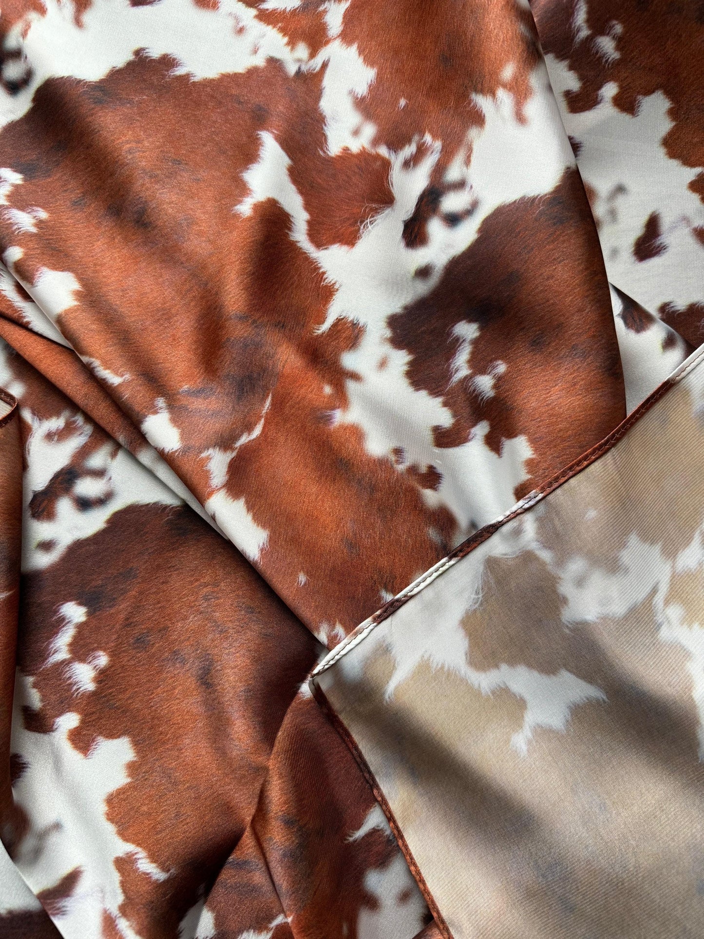 Wild Rag Red Longhorn cowhide Western Cowboy Neck Scarf Bandana by Double B Wild Rags