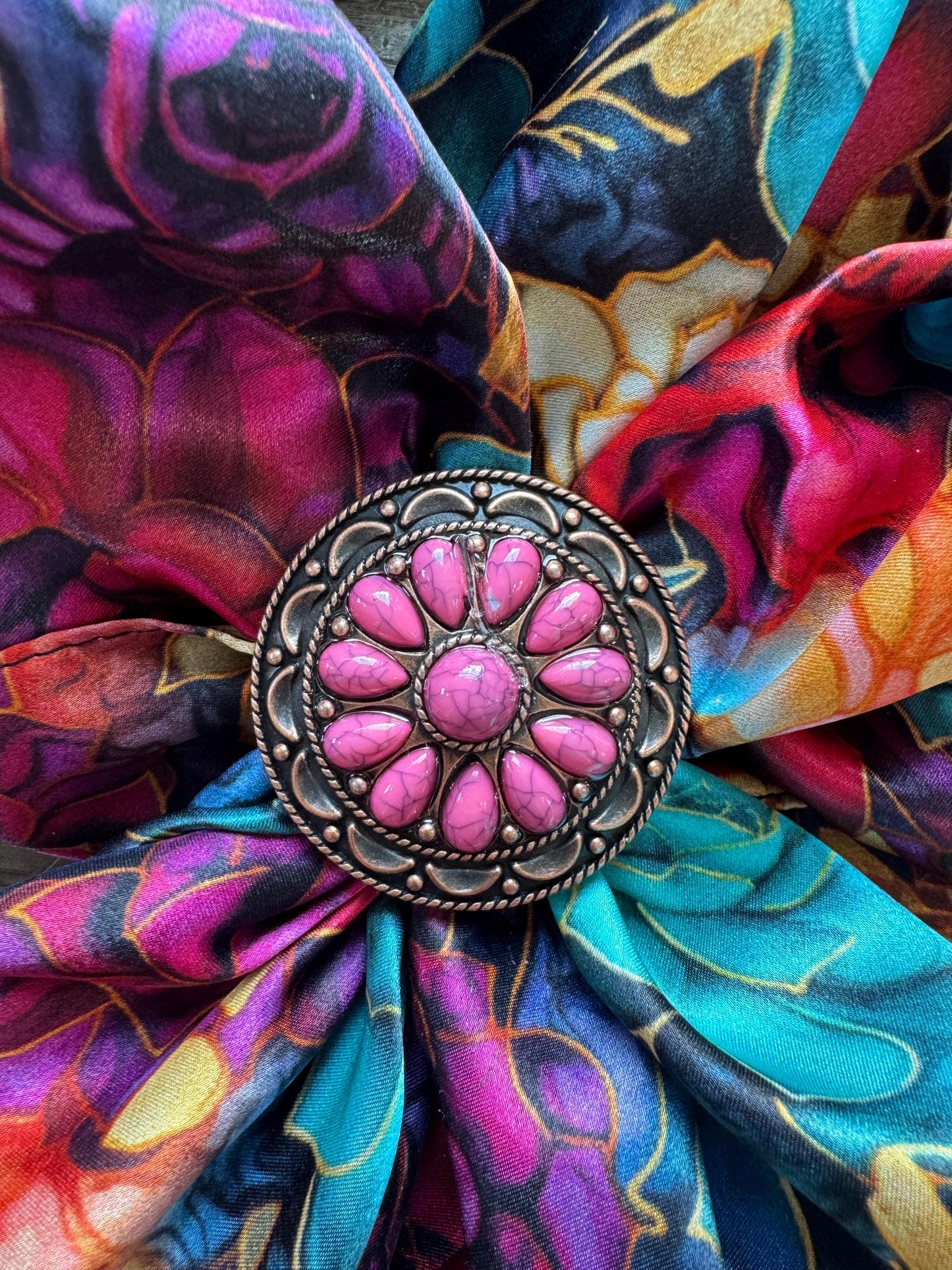 Wild Rag Concho Slide Scarf brooch keeper by Double B Wild Rags