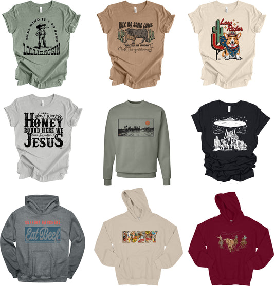 Western Humorous T-shirt or Hoodie sweatshirt