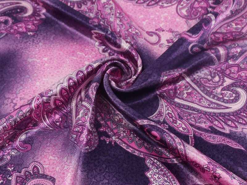 Wild Rag Purple and Pink Paisley New Cowboy Western Neck Scarf Bandanna by Double B Wild Rags