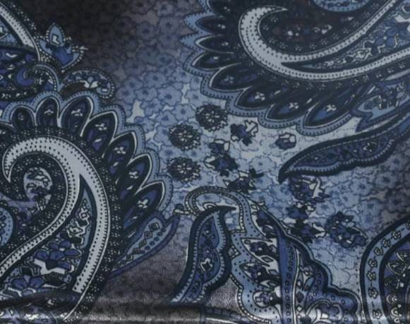 Wild Rag PAISLEY 109 Denim Blue Paisley Cowboy Western Neck Scarf Bandanna by Double B Wild Rags