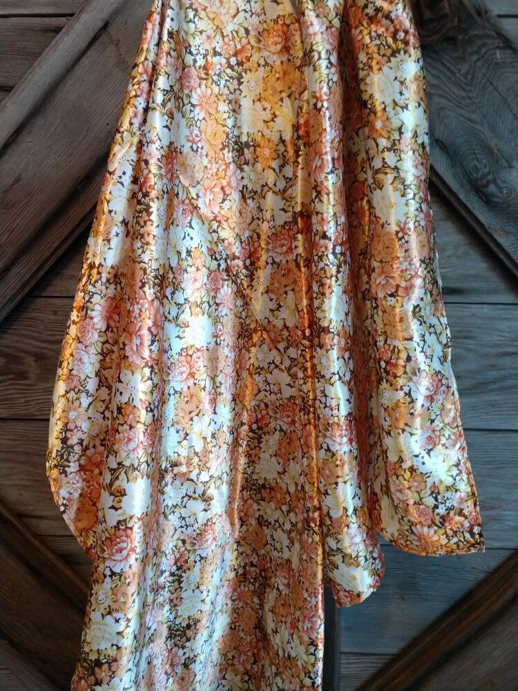 Wild Rag Copper Orange Vintage Floral Print Cowboy Western Neck Scarf Neckerchief Bandanna by Double B Wild Rags