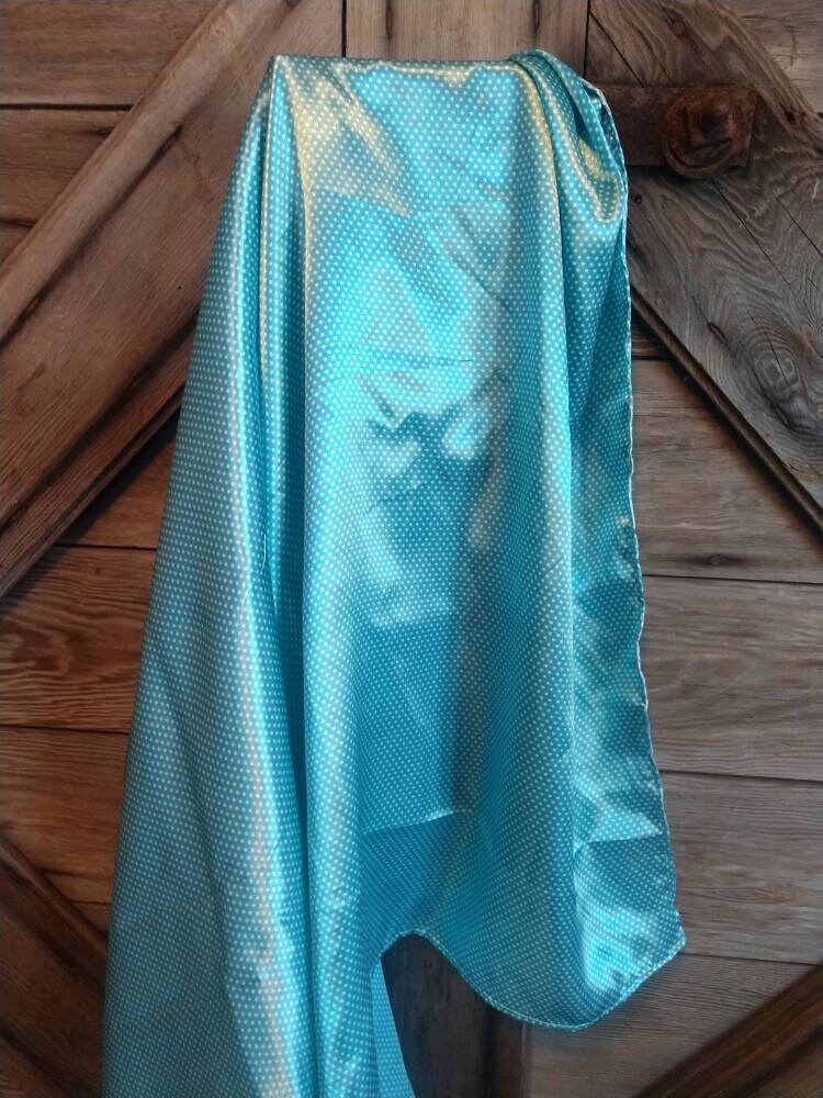 Wild Rag Tiny Pin Polka Dot Light Turquoise Cowboy Western Neck Scarf Bandanna by Double B Wild Rags
