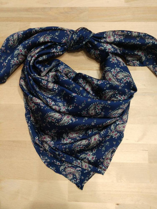 Wild Rag Navy BLUE Cowboy Western Neck Scarf Bandanna by Double B Wild Rags