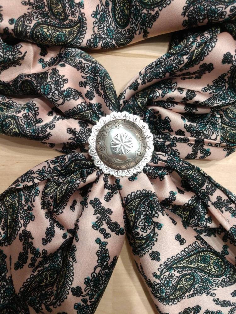 Wild Rag SLIDE 505 - 1.5" Round Windrose Concho Scarf Slide
