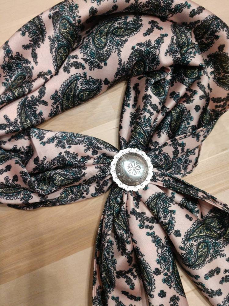 Wild Rag Retro Dusty Rose Pink Paisley Cowboy Western Neck Scarf Bandanna by Double B Wild Rags