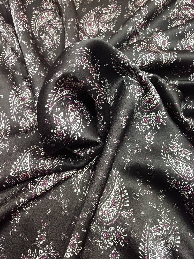 Wild Rag Retro Paisley Black Retro Cowboy Western Neck Scarf Bandanna by Double B Wild Rags