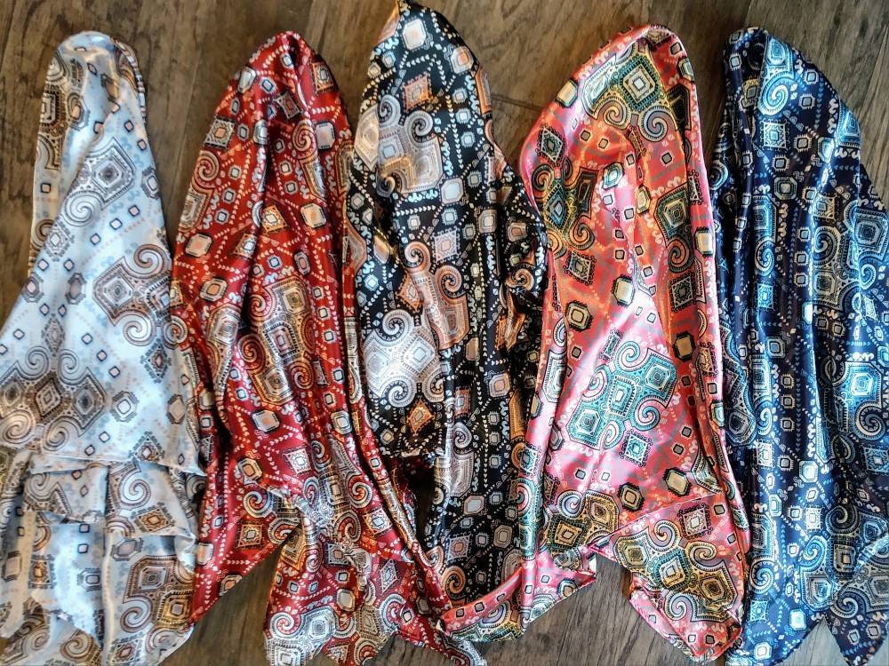 Wild Rag AZTEC 911 Red Mayan Tribal Print Western Cowboy Neck Scarf Bandana by Double B Wild Rags