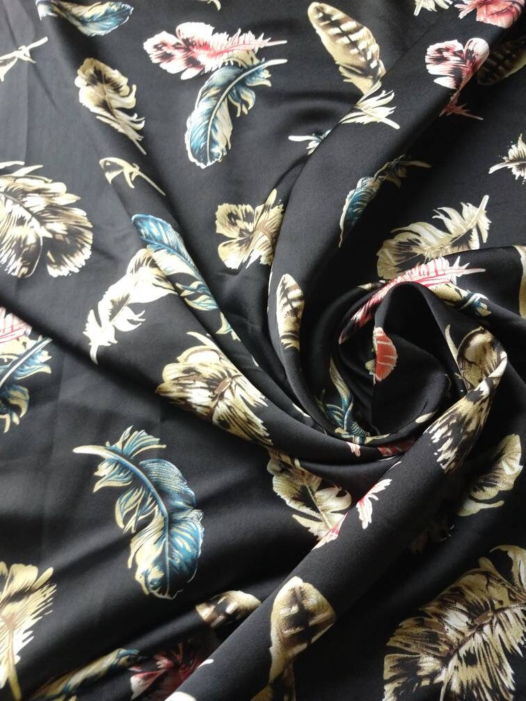 Wild Rag Black Multi Feather Print Western Cowboy Neck Scarf Bandana by Double B Wild Rags