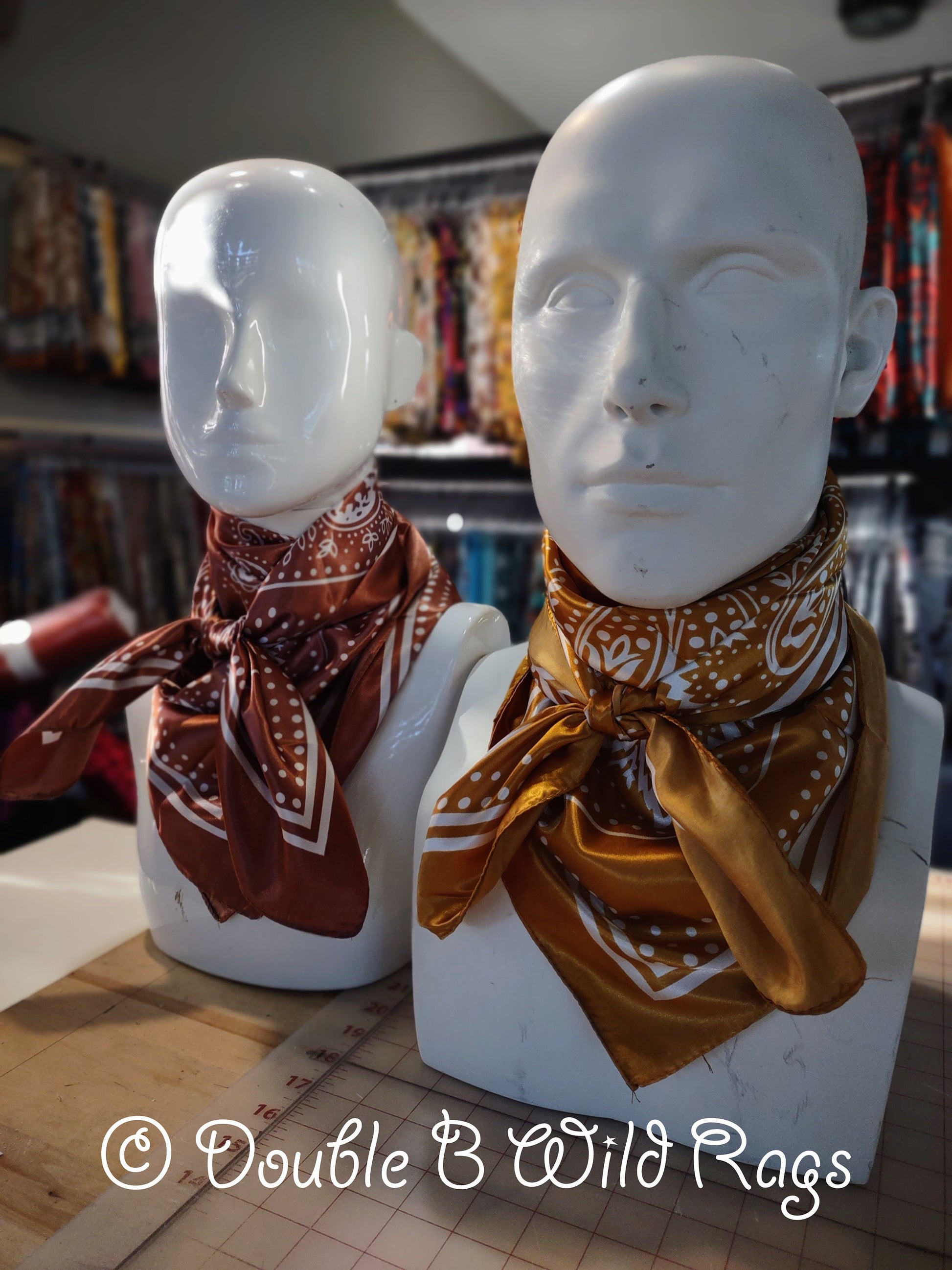 Wild Rag BARGAIN DISCOUNT Elegant Paisley Bandana Pattern Cowboy Western Neck Scarf by Double B Wild Rags