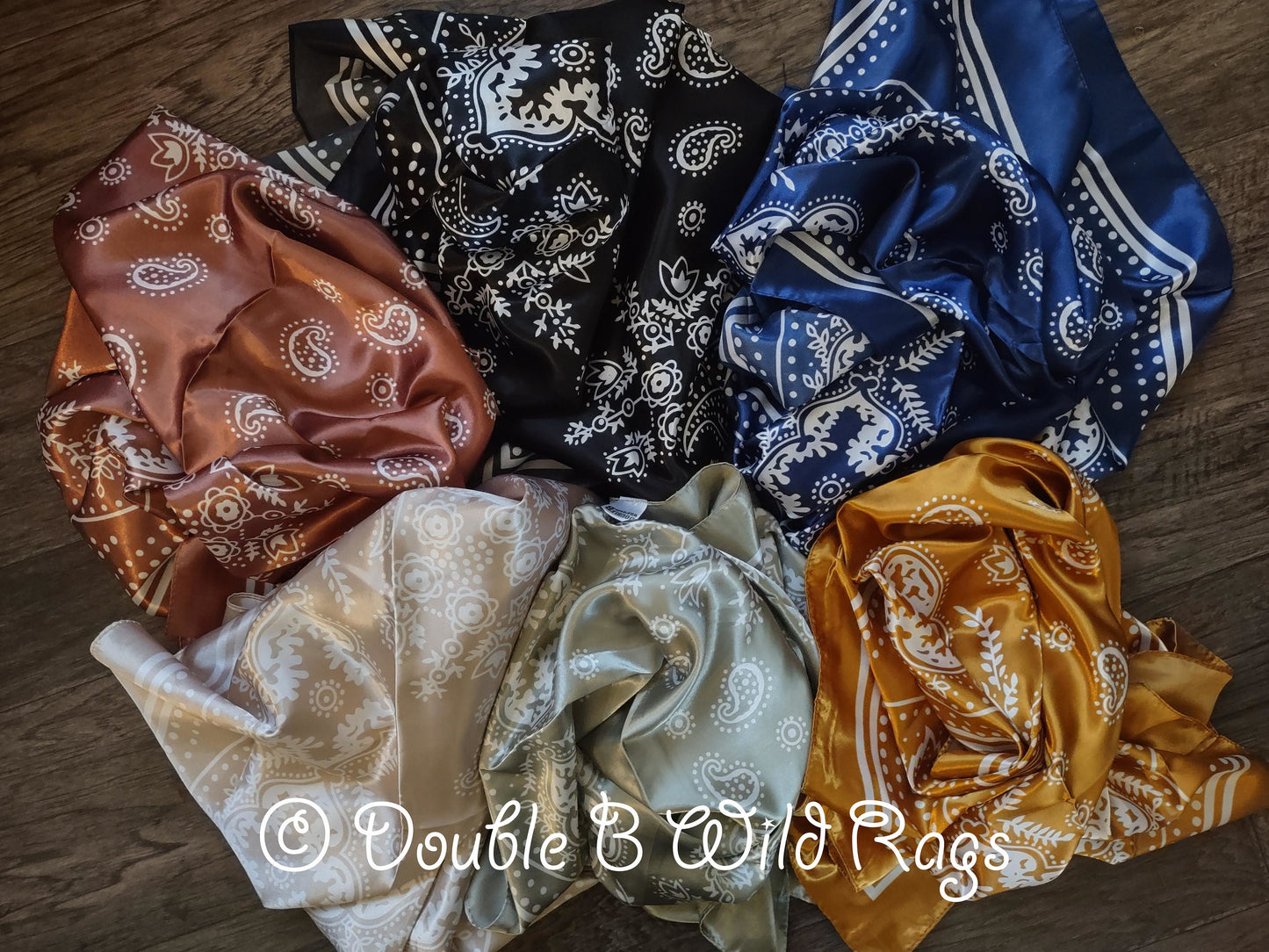 Wild Rag BARGAIN DISCOUNT Elegant Paisley Bandana Pattern Cowboy Western Neck Scarf by Double B Wild Rags
