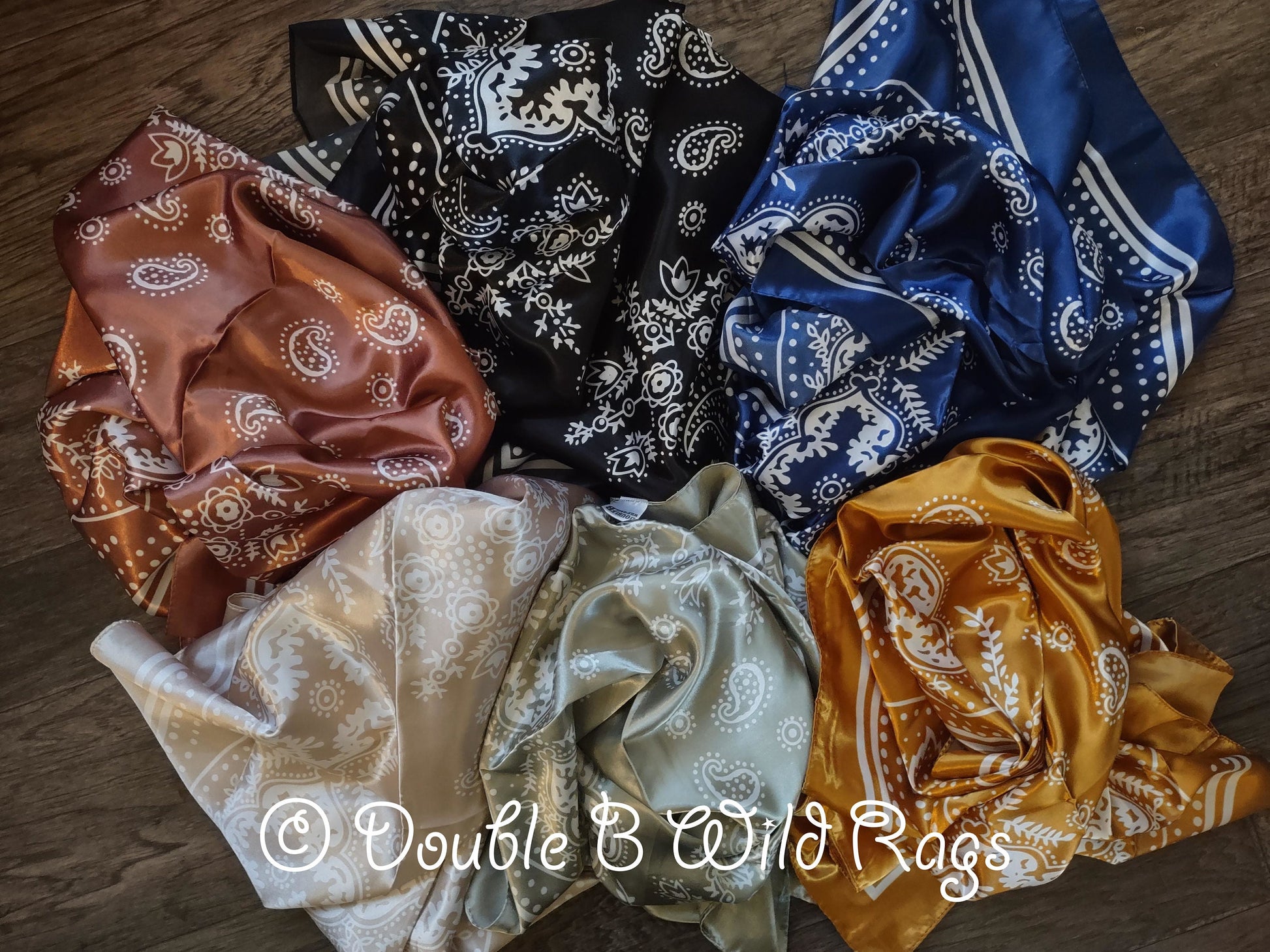 Wild Rag BARGAIN DISCOUNT Elegant Paisley Bandana Pattern Cowboy Western Neck Scarf by Double B Wild Rags