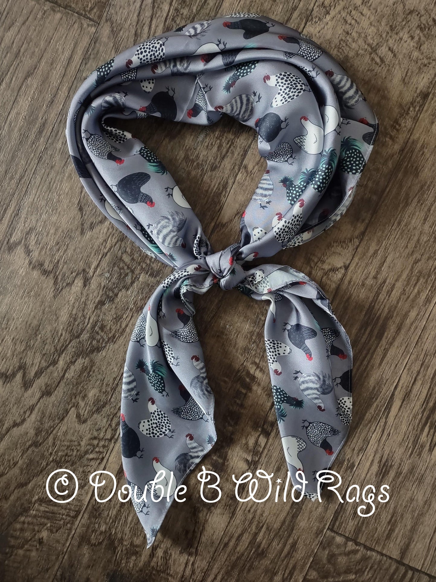 Wild Rag Bold Chickens ANIMAL 610 Cowboy Western Neck Scarf Bandanna by Double B Wild Rags