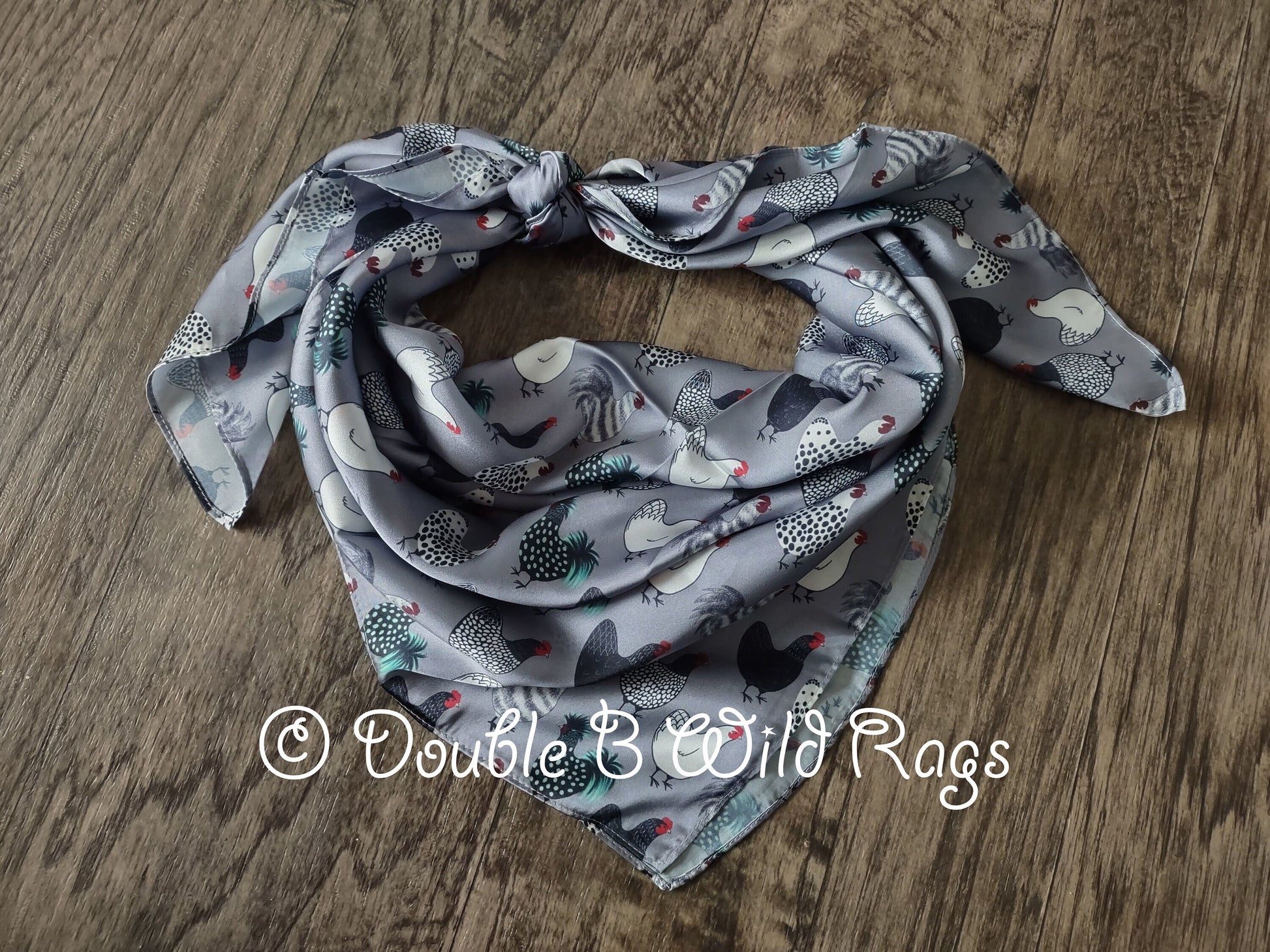 Wild Rag Bold Chickens ANIMAL 610 Cowboy Western Neck Scarf Bandanna by Double B Wild Rags