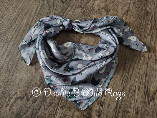 Wild Rag Bold Chickens ANIMAL 610 Cowboy Western Neck Scarf Bandanna by Double B Wild Rags