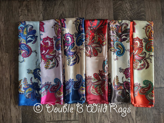 Wild Rag BARGAIN DISCOUNT Floral Paisley Bandana Cowboy Western Neck Scarf by Double B Wild Rags