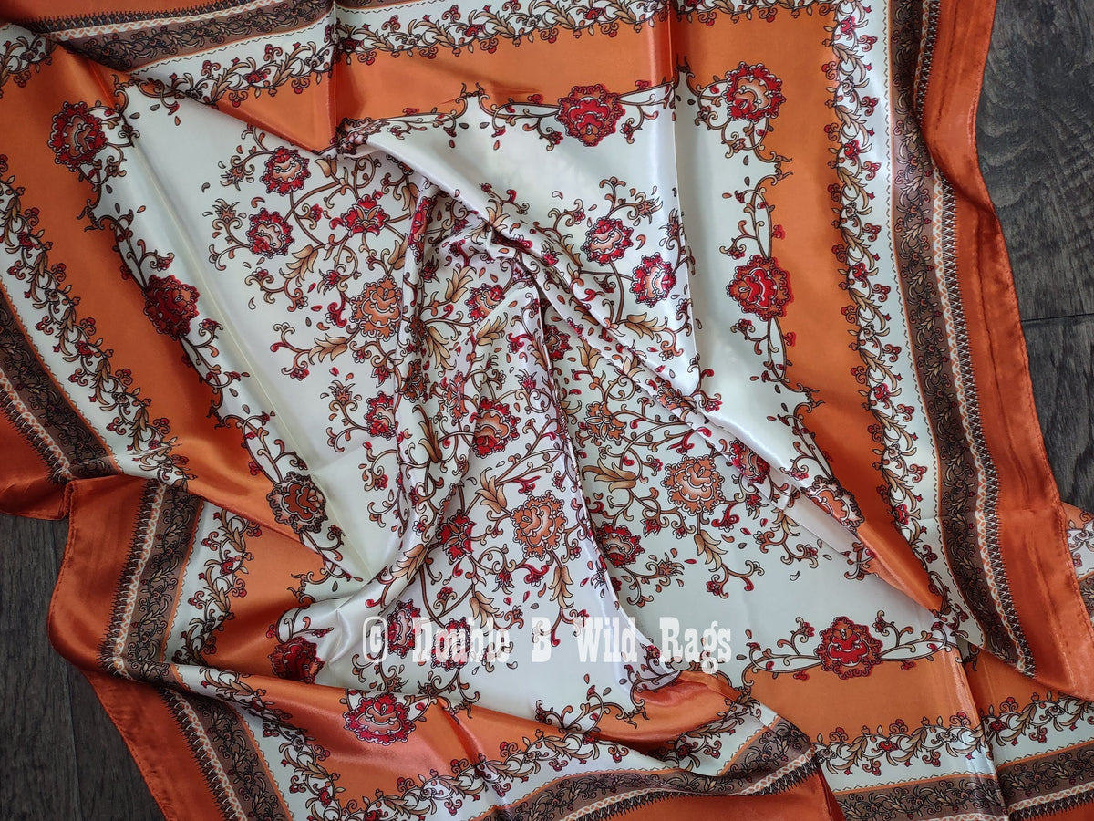 Wild Rag BARGAIN CORNER Floral and Vines Cowboy Western Neck Scarf by Double B Wild Rags