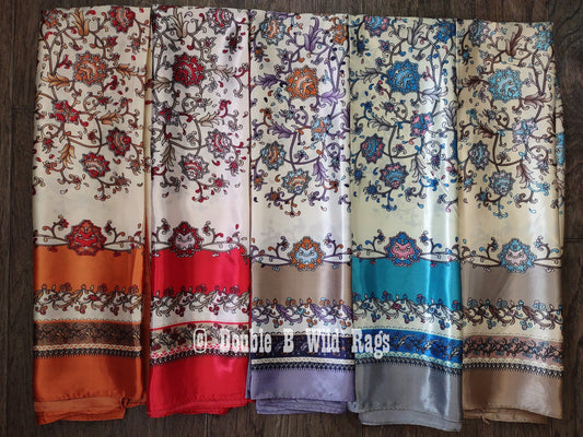 Wild Rag BARGAIN CORNER Floral and Vines Cowboy Western Neck Scarf by Double B Wild Rags