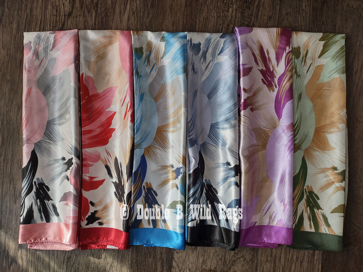 Wild Rag BARGAIN CORNER Abstract Floral Cowboy Western Neck Scarf by Double B Wild Rags