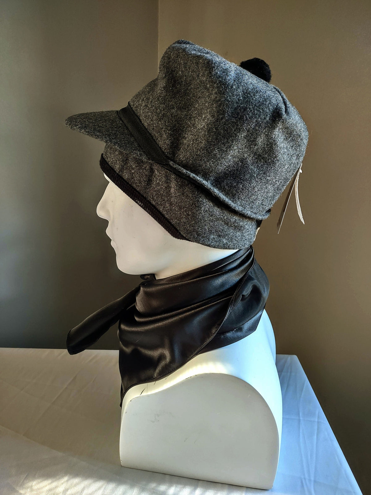 STOCKMAN wool scotch Melton cattleman's Cowboy winter cap hat