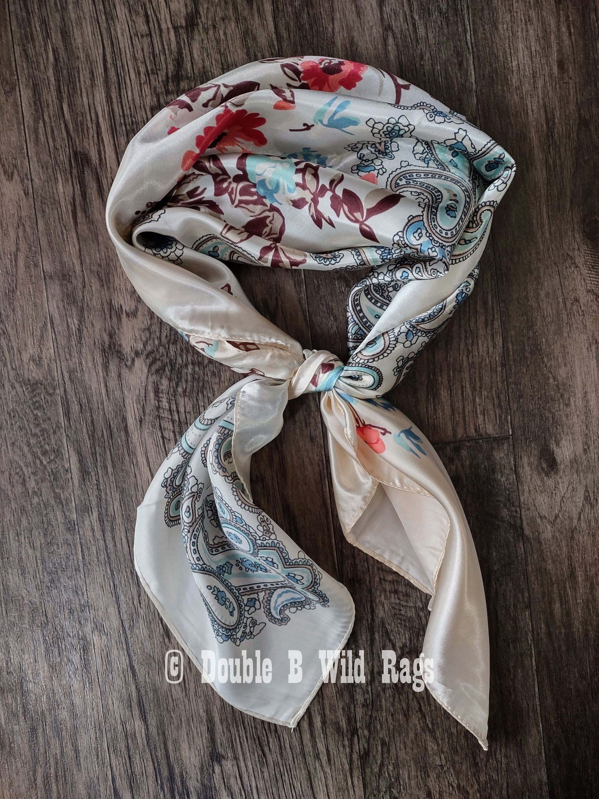 Wild Rag BARGAIN CORNER Classic Paisley and Floral Cowboy Western Neck Scarf by Double B Wild Rags