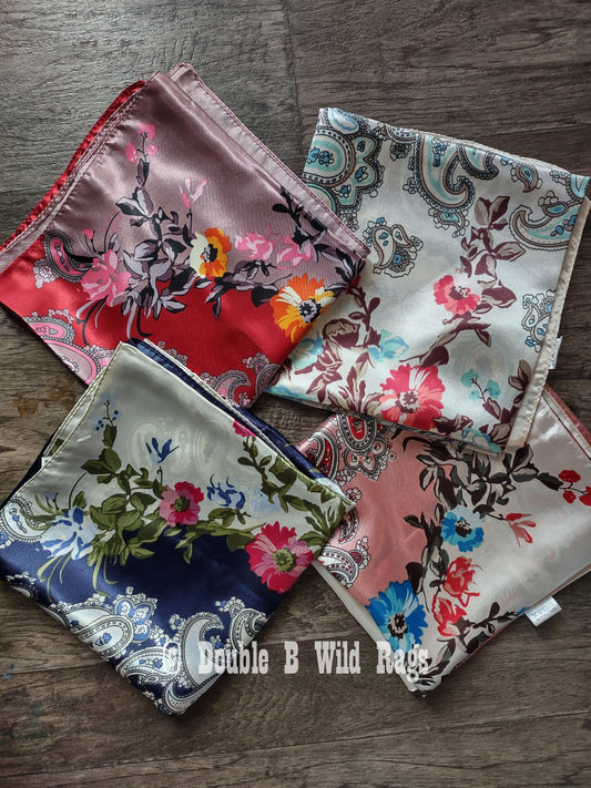 Wild Rag BARGAIN CORNER Classic Paisley and Floral Cowboy Western Neck Scarf by Double B Wild Rags
