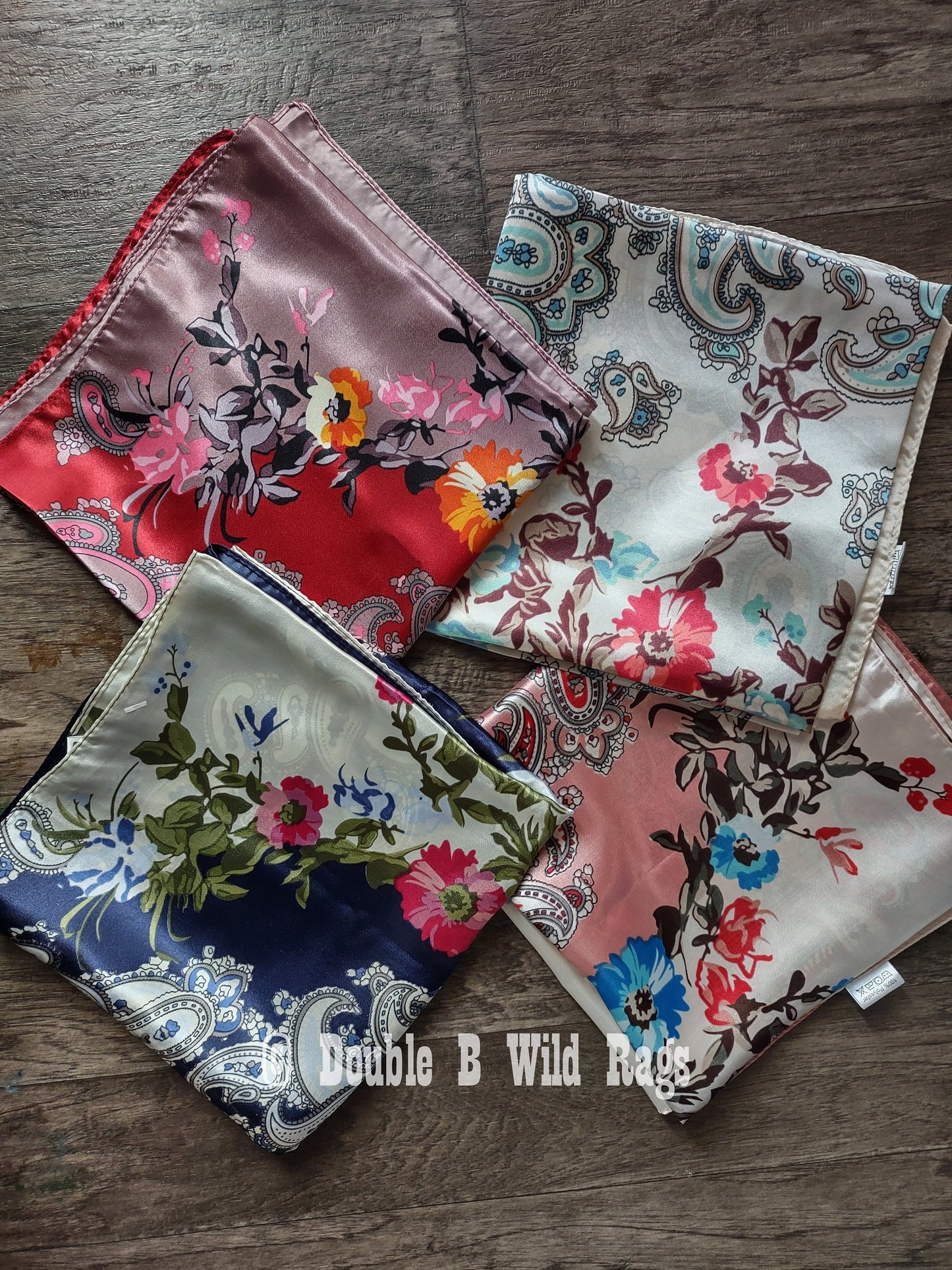 Wild Rag BARGAIN CORNER Classic Paisley and Floral Cowboy Western Neck Scarf by Double B Wild Rags