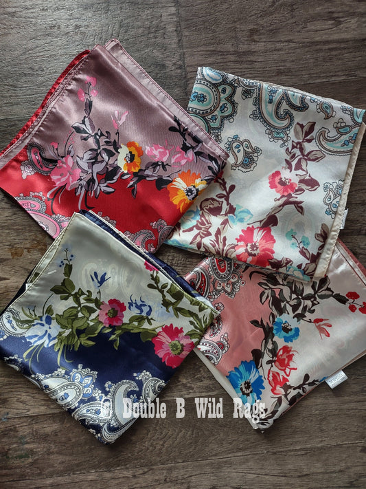 Wild Rag BARGAIN CORNER Classic Paisley and Floral Cowboy Western Neck Scarf by Double B Wild Rags
