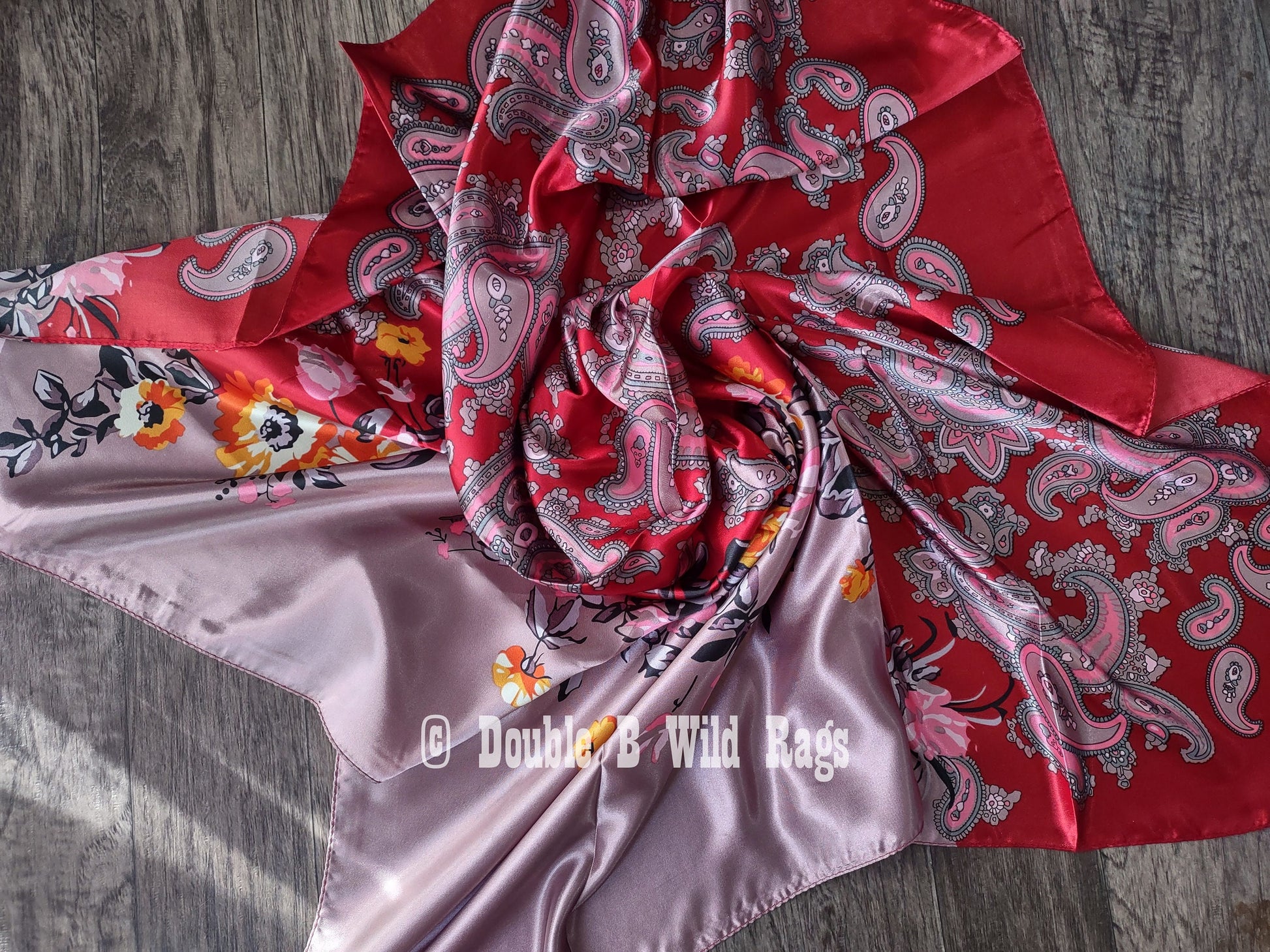 Wild Rag BARGAIN CORNER Classic Paisley and Floral Cowboy Western Neck Scarf by Double B Wild Rags