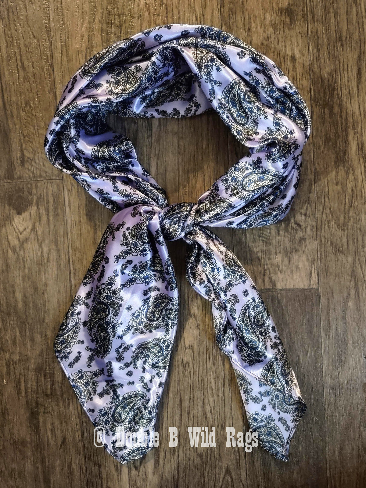 Wild Rag PAISLEY 142 Lilac Purple Retro Cowboy Western Neck Scarf Bandanna by Double B Wild Rags