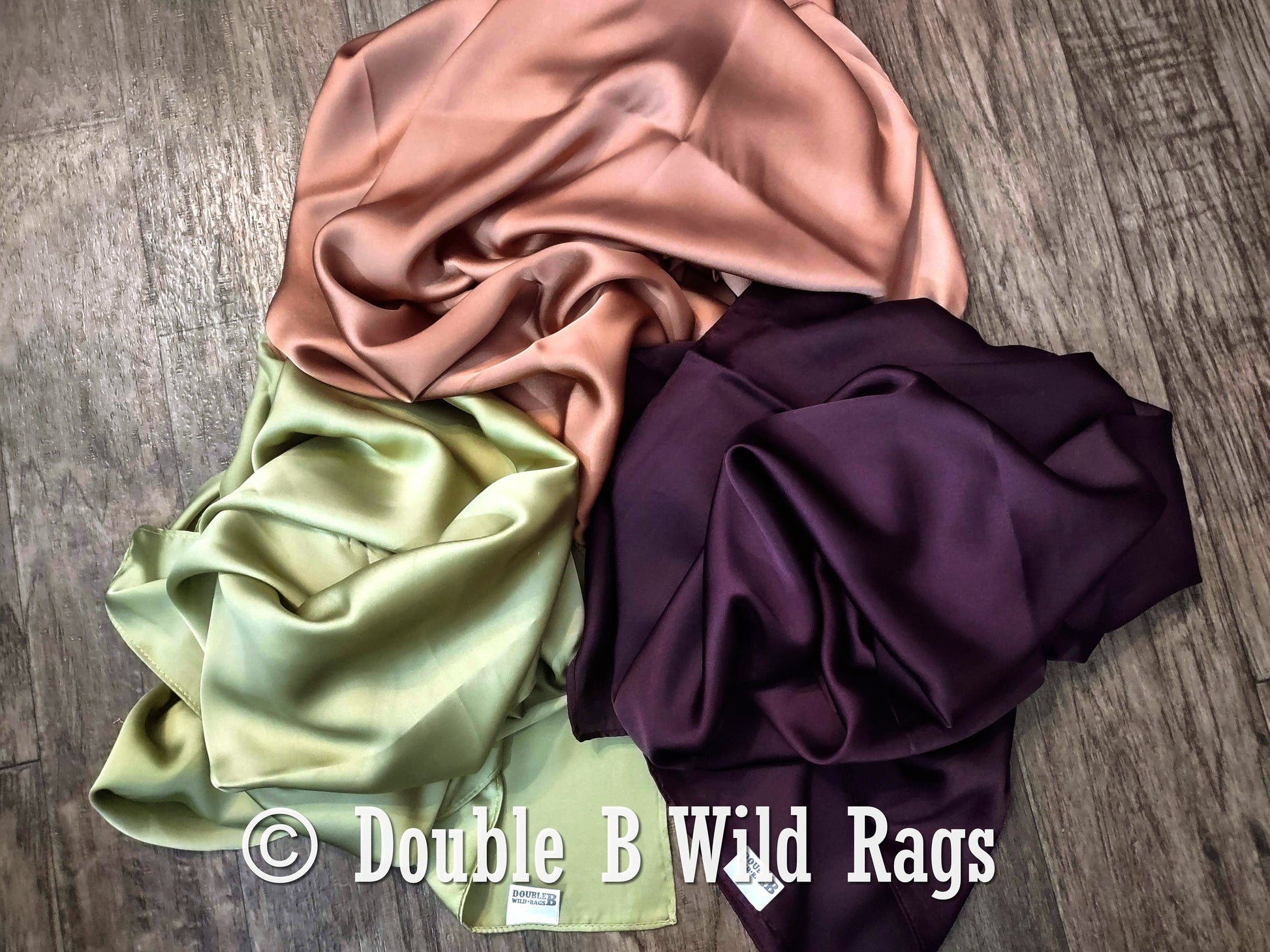 Wild Rag Dark Eggplant Purple Cowboy Western Neck Scarf Bandanna Double b Wild rags