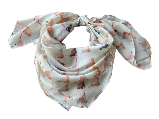 WILD RAG Ivory Highlander Cowboy Western Neck Scarf Bandanna by Double B Wild Rags