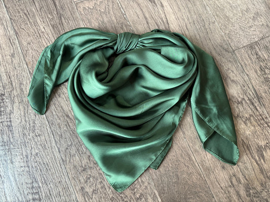 Wild Rag Hunter Forest Green #40 Cowboy Wild Rag Western Neck Scarf Bandanna by Double B Wild Rags