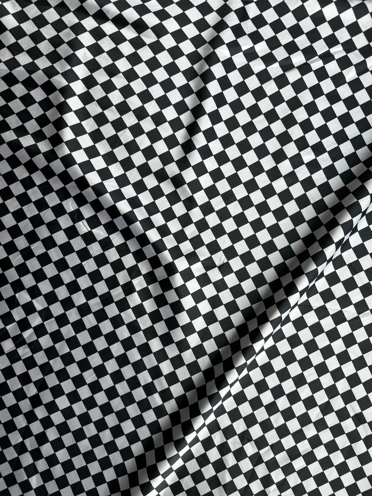 WILD RAG Black and White Check Cowboy Western Neck Scarf Bandanna by Double B Wild Rags