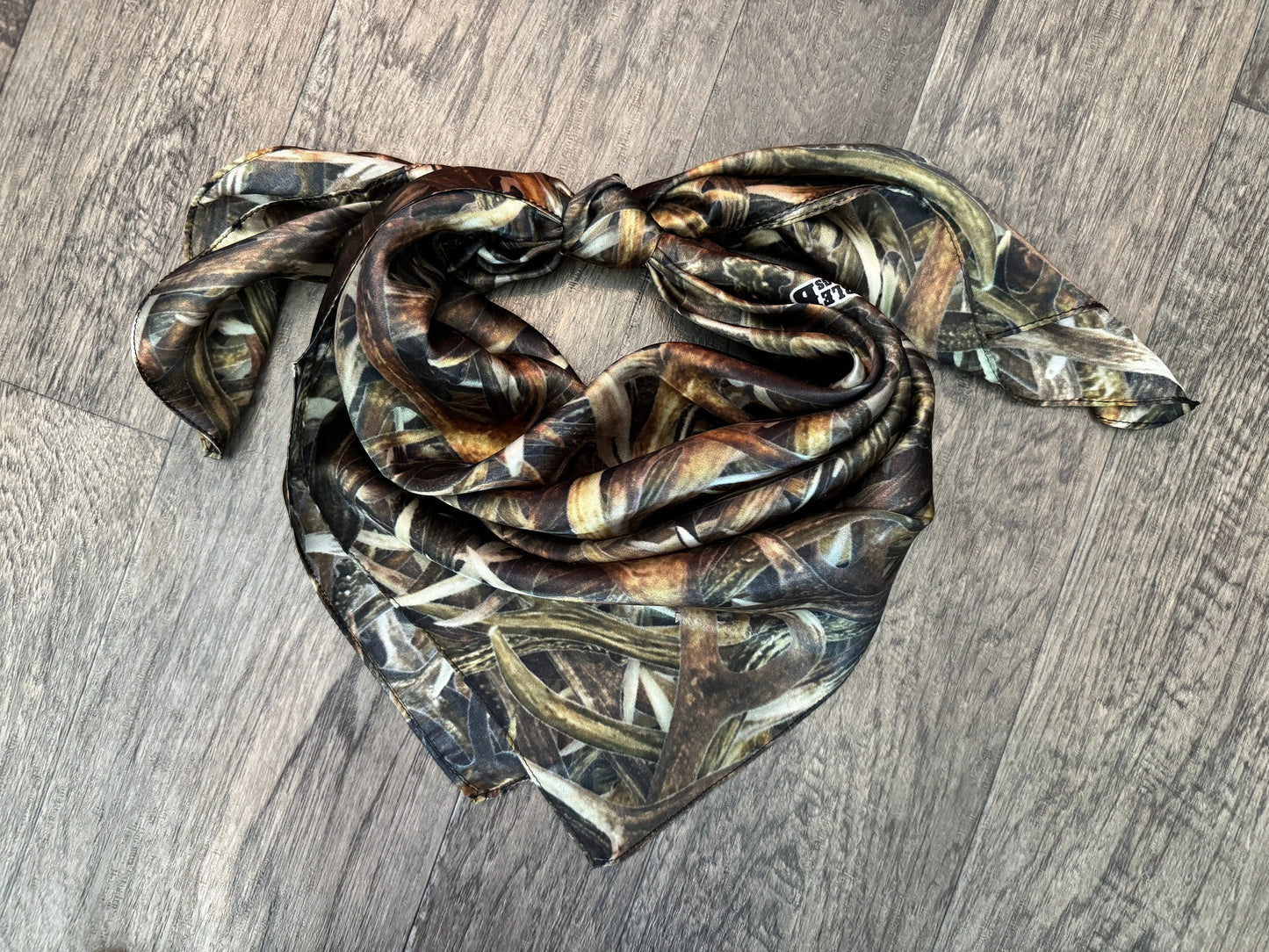 Wild Rag 100% SILK 834 Deer Antler Camo Camouflage Cowboy Western Neck Scarf Bandanna by Double B Wild Rags